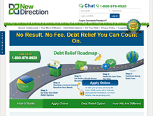 Tablet Screenshot of nddebtrelief.com